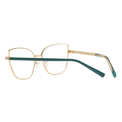 Zoey Cateye Full frame Metal Eyeglasses - Famool