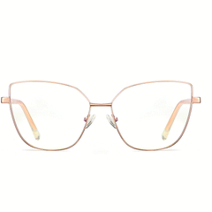 Zoey Cateye Full frame Metal Eyeglasses - Famool