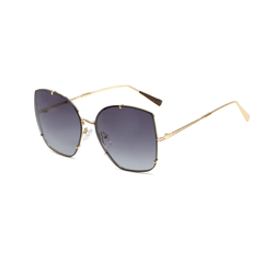 Hadassah Geometric Full frame Metal Sunglasses - Famool