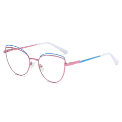 Kaley Cateye Full frame Metal Eyeglasses - Famool