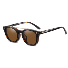 Jocelyn Oval Full frame TR90 Clip on Sunglasses - Famool