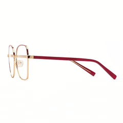 Enid Geometric Full frame Metal Eyeglasses - Famool