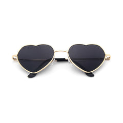Luciana Heart-shaped Full frame Metal Sunglasses