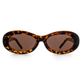 Talisha Oval Full frame Acetate Sunglasses