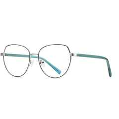 Elaine Oval Full frame Metal Eyeglasses - Famool
