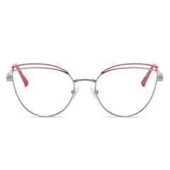Kaley Cateye Full frame Metal Eyeglasses - Famool