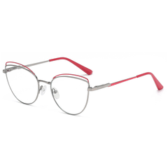 Kaley Cateye Full frame Metal Eyeglasses - Famool