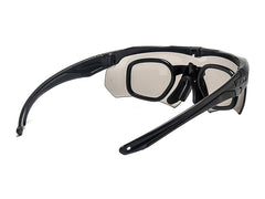 Lawrence Rectangle Acetate Tactical Sunglasses With Anti Fog Lens