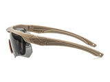 Lawrence Rectangle Acetate Tactical Sunglasses With Anti Fog Lens