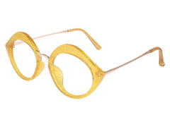 Spoof Oval Full frame Acetate Eyeglasses - Famool