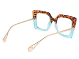 Selina Geometric Full frame Acetate Eyeglasses - Famool