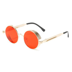 Judith Round Full frame Punk Metal Sunglasses
