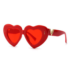 Caroline Heart-shaped Full frame Metal Sunglasses