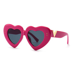 Caroline Heart-shaped Full frame Metal Sunglasses