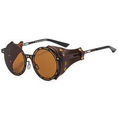 Farley Round Full frame Punk Metal Sunglasses