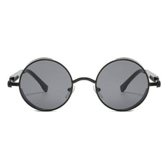 Judith Round Full frame Punk Metal Sunglasses